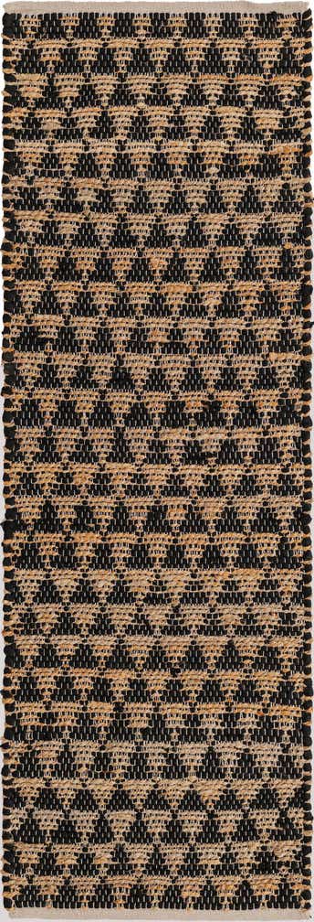 2' 2 x 6' 1 Hand Woven Chindi Jute Runner Rug
