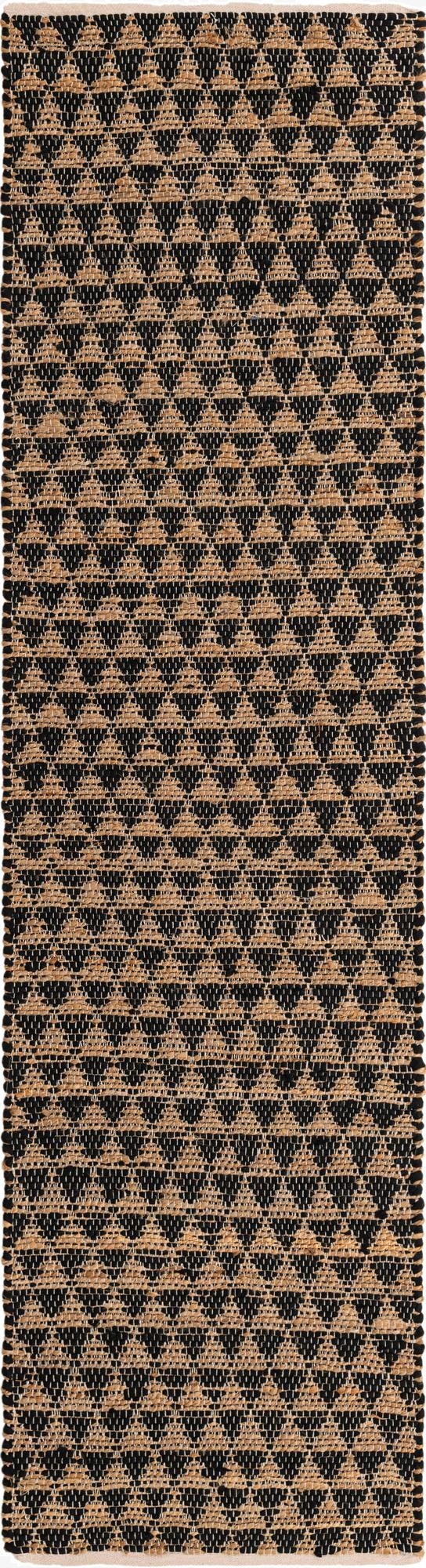 2' 7 x 10'  Hand Woven Chindi Jute Runner Rug