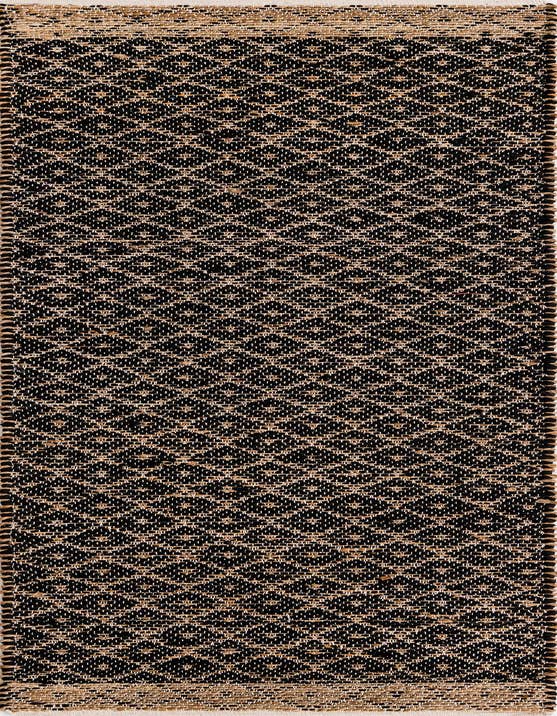 Detail image of 2' 7 x 10' Hand Woven Chindi Trellis Runner Rug