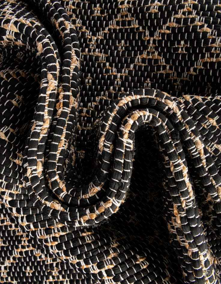 Detail image of 2' 2 x 6' 1 Hand Woven Chindi Trellis Runner Rug