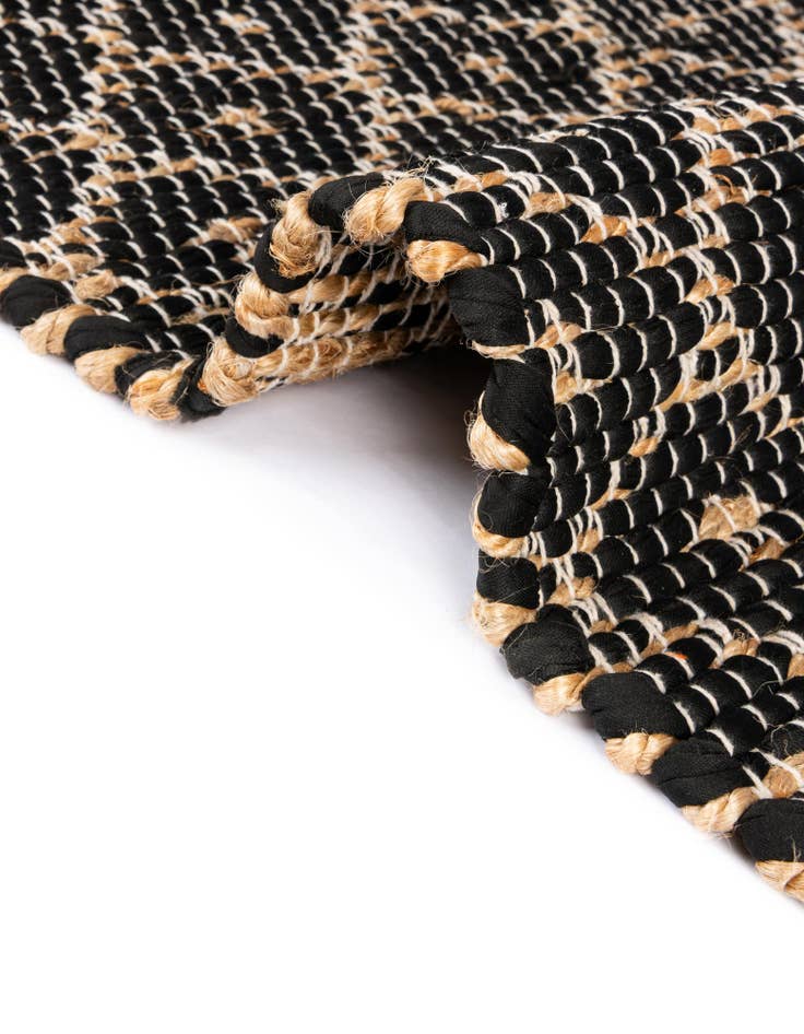 Detail image of 2' 2 x 6' 1 Hand Woven Chindi Trellis Runner Rug