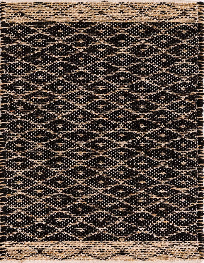 Detail image of 2' 2 x 6' 1 Hand Woven Chindi Trellis Runner Rug