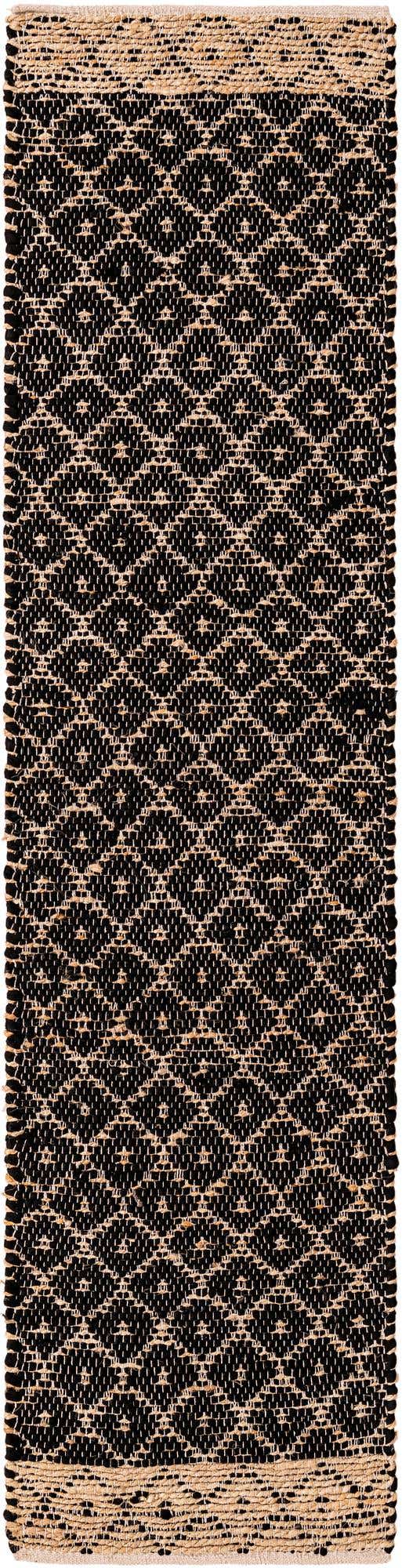 2' 2 x 8' Hand Woven Chindi Trellis Runner Rug