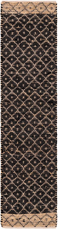 Detail image of 2' 2 x 8' Hand Woven Chindi Trellis Runner Rug