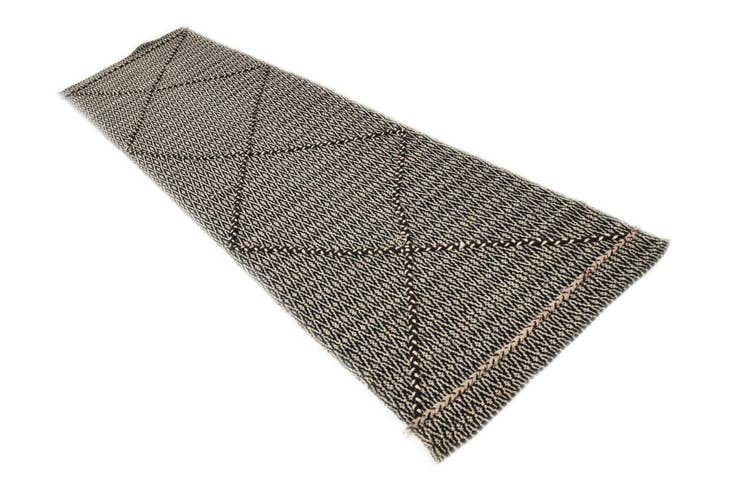 Detail image of 2' 6 x 10' Hand Knotted Darya Wool Runner Rug