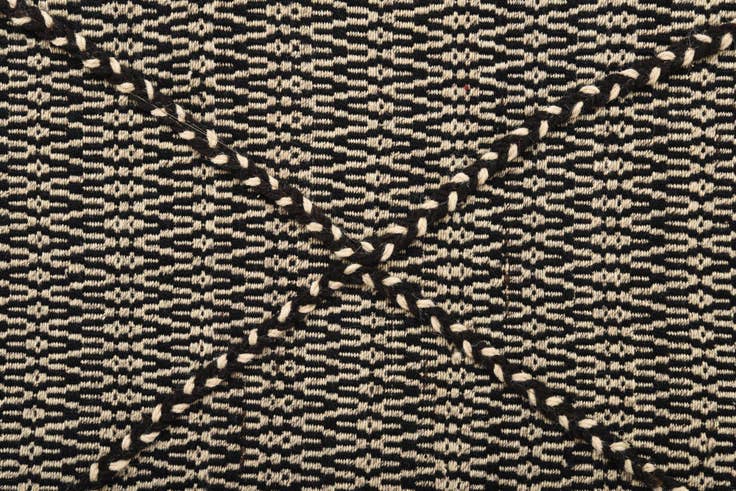 Detail image of 2' 6 x 10' Hand Knotted Darya Wool Runner Rug