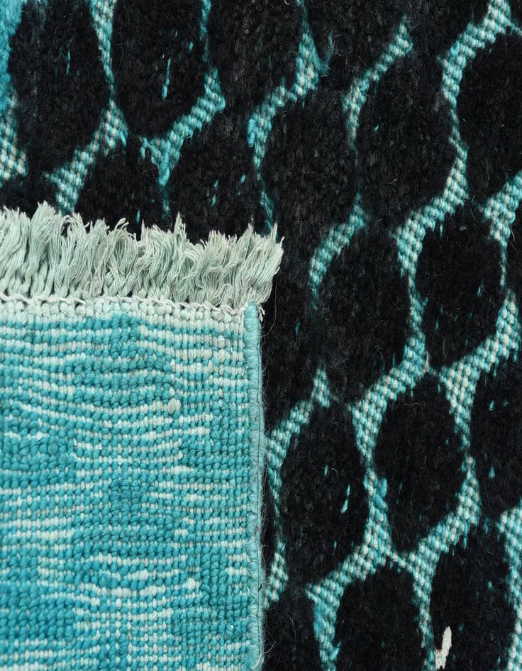 Detail image of 3' 4 x 10'  Hand Knotted Darya Wool Runner Rug