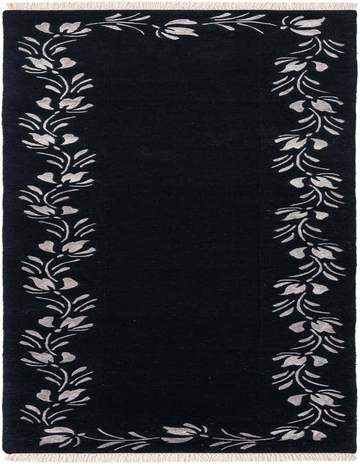 Detail image of 2' 9 x 10' Hand Knotted Darya Wool Runner Rug