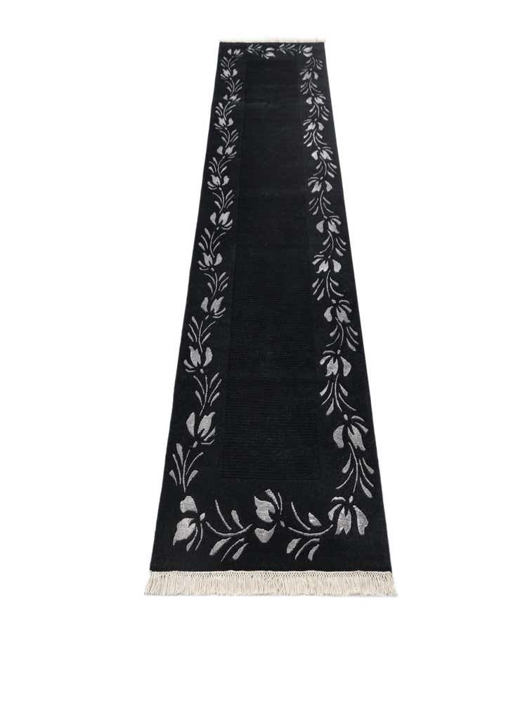 2' 11 x 9' 9 Hand Knotted Darya Wool Runner Rug