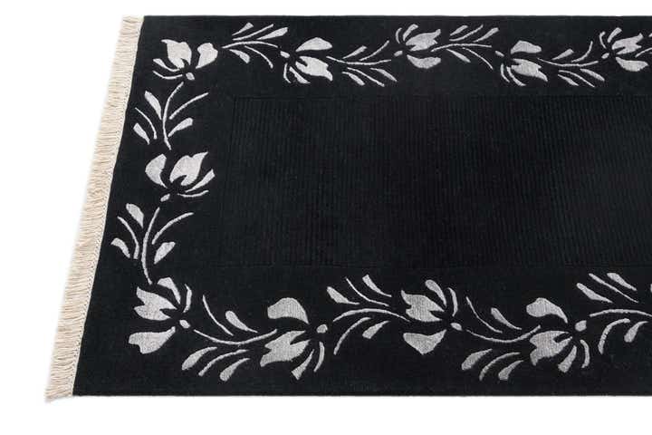 2' 11 x 9' 9 Hand Knotted Darya Wool Runner Rug