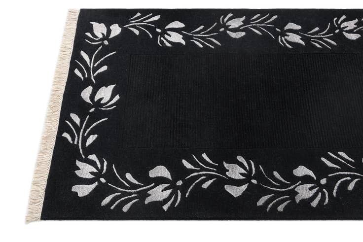 Detail image of 2' 11 x 9' 9 Hand Knotted Darya Wool Runner Rug