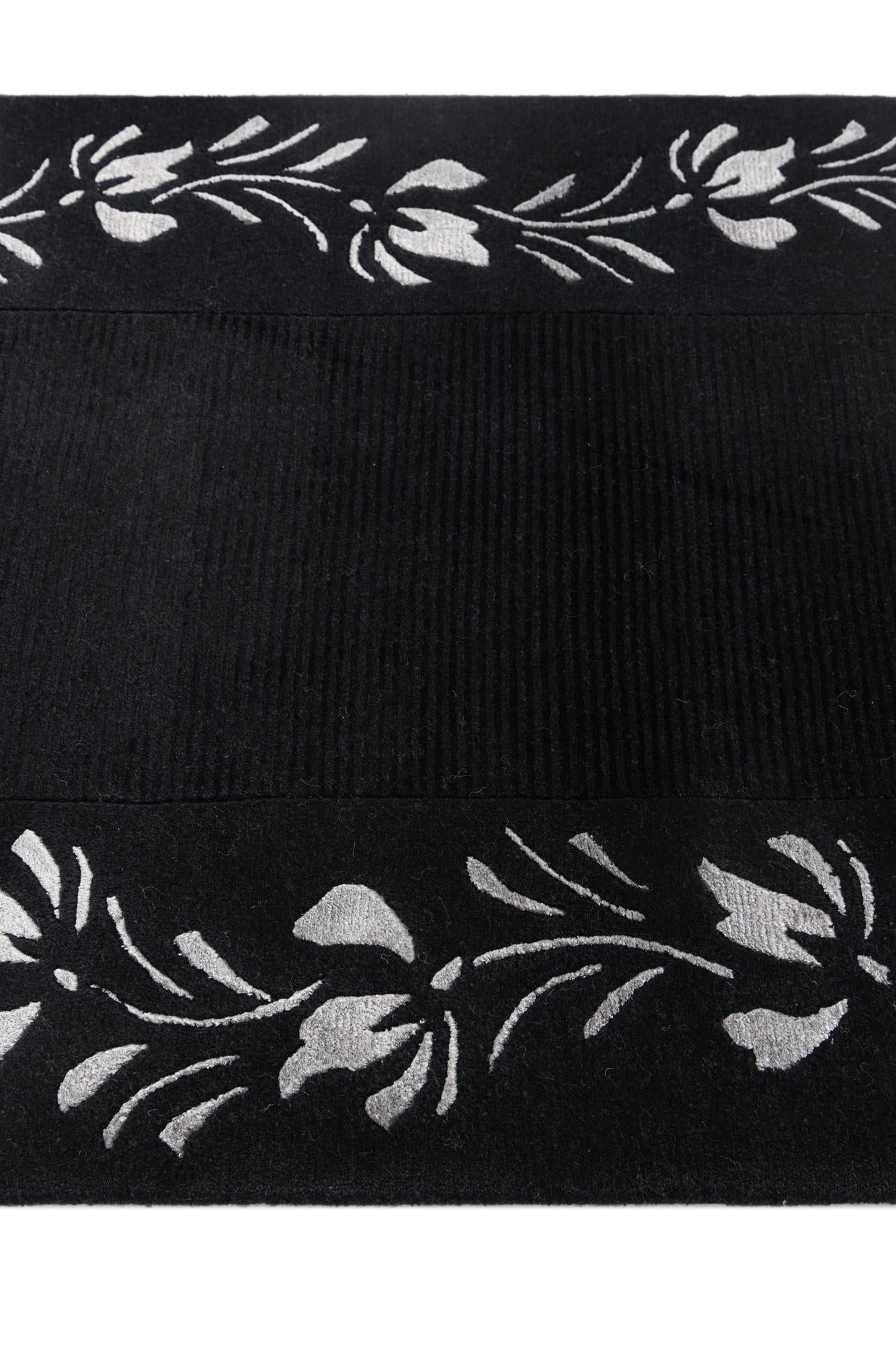 2' 11 x 9' 9 Hand Knotted Darya Wool Runner Rug