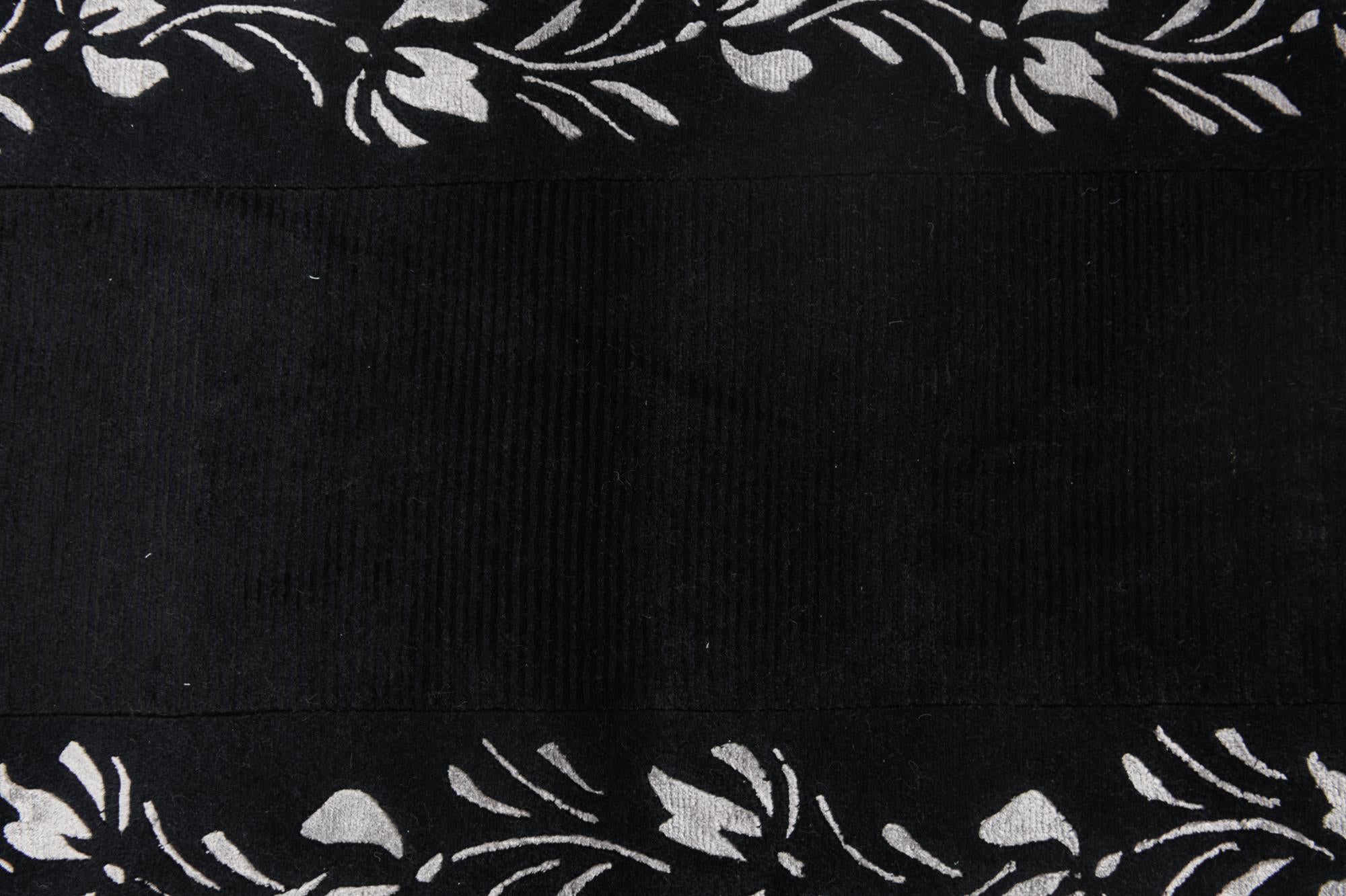 2' 11 x 9' 9 Hand Knotted Darya Wool Runner Rug