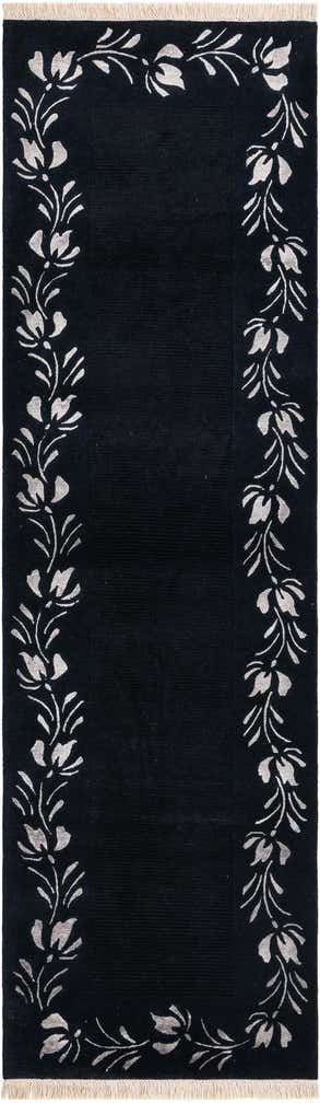 2' 11 x 9' 9 Hand Knotted Darya Wool Runner Rug