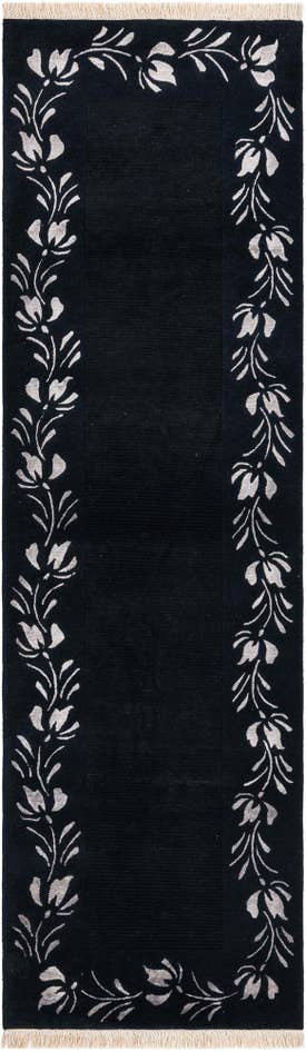 Detail image of 2' 11 x 9' 9 Hand Knotted Darya Wool Runner Rug