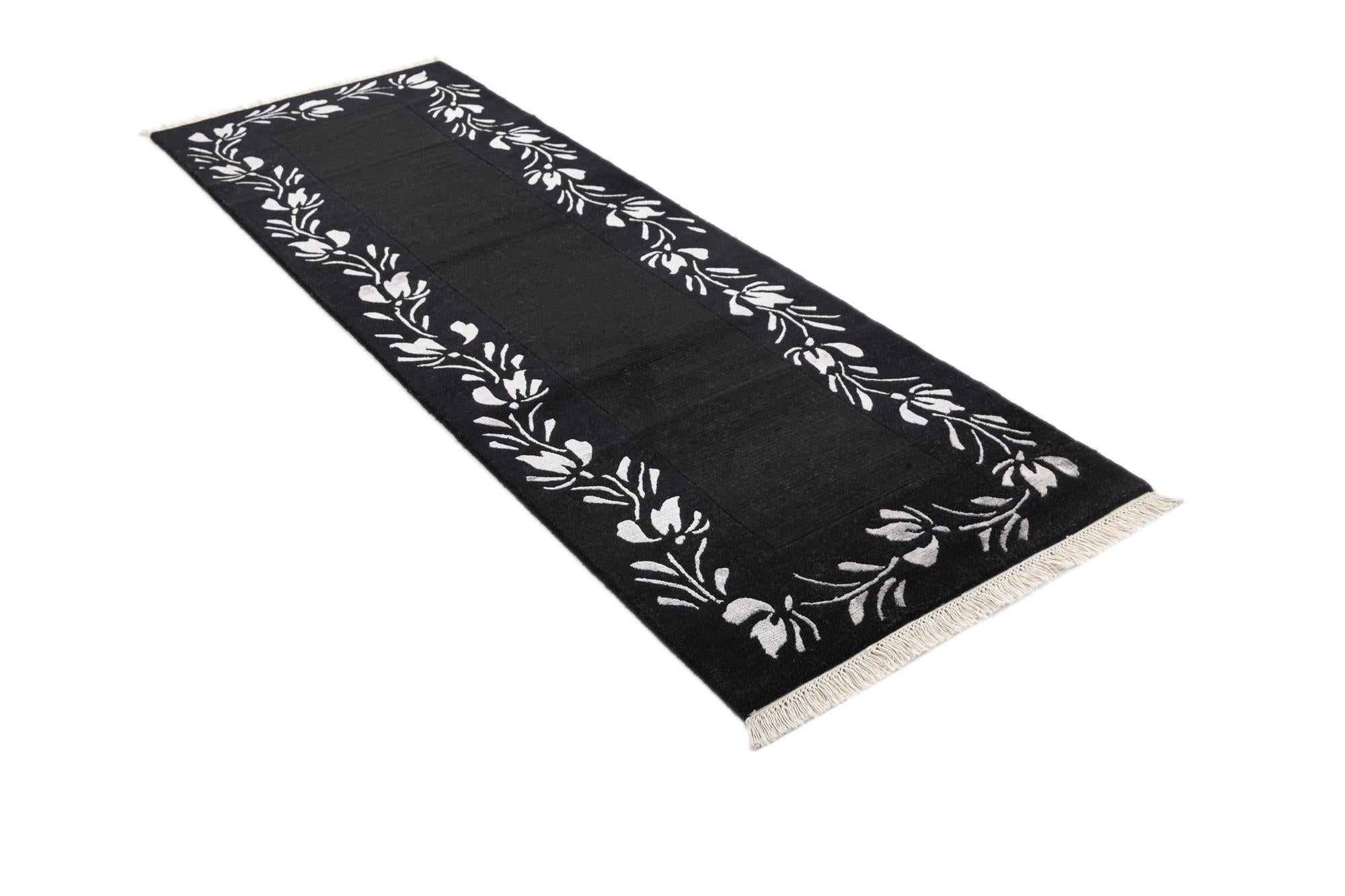 2' 7 x 8' 1 Hand Knotted Darya Wool Runner Rug
