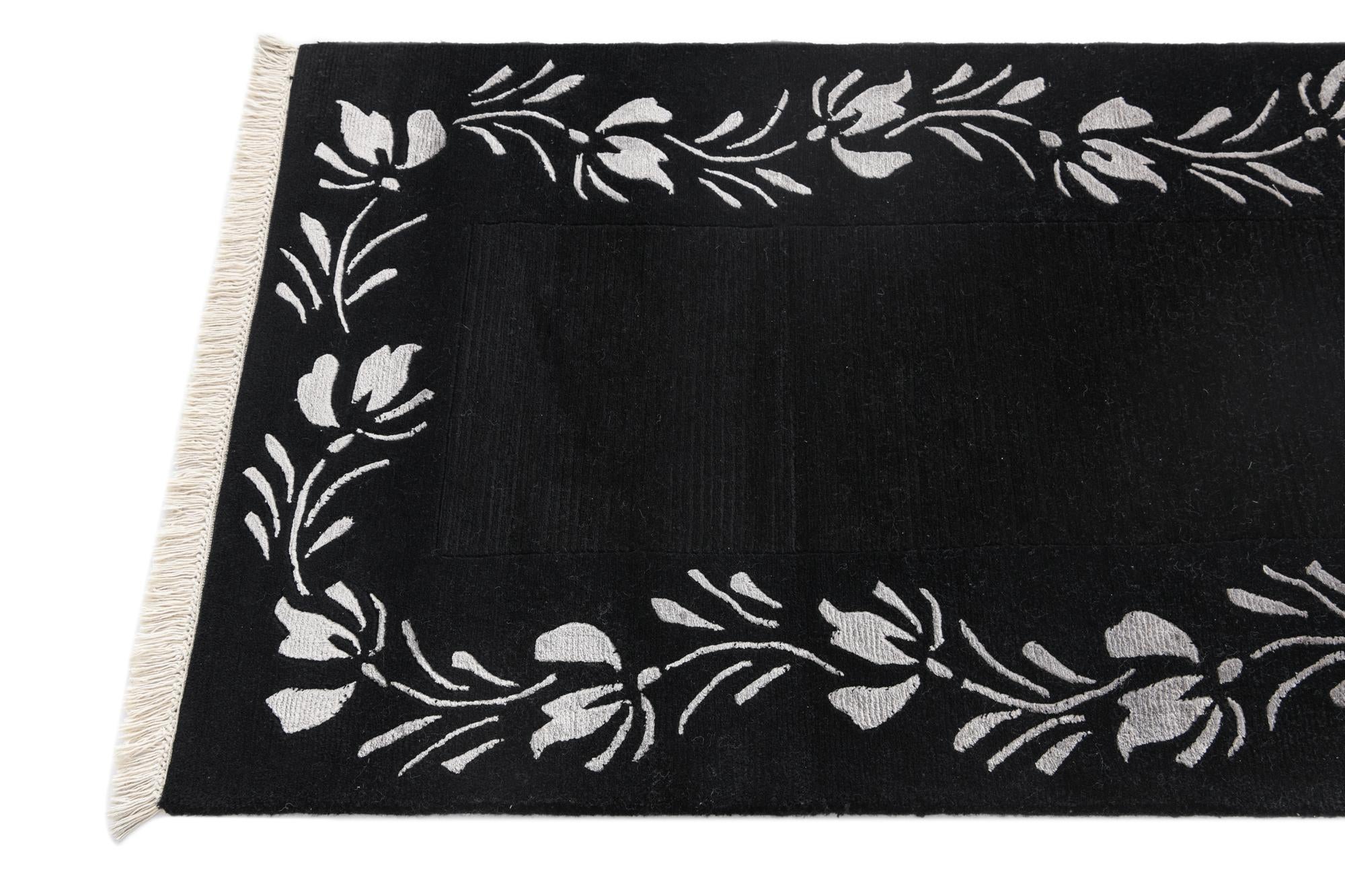 2' 7 x 8' 1 Hand Knotted Darya Wool Runner Rug
