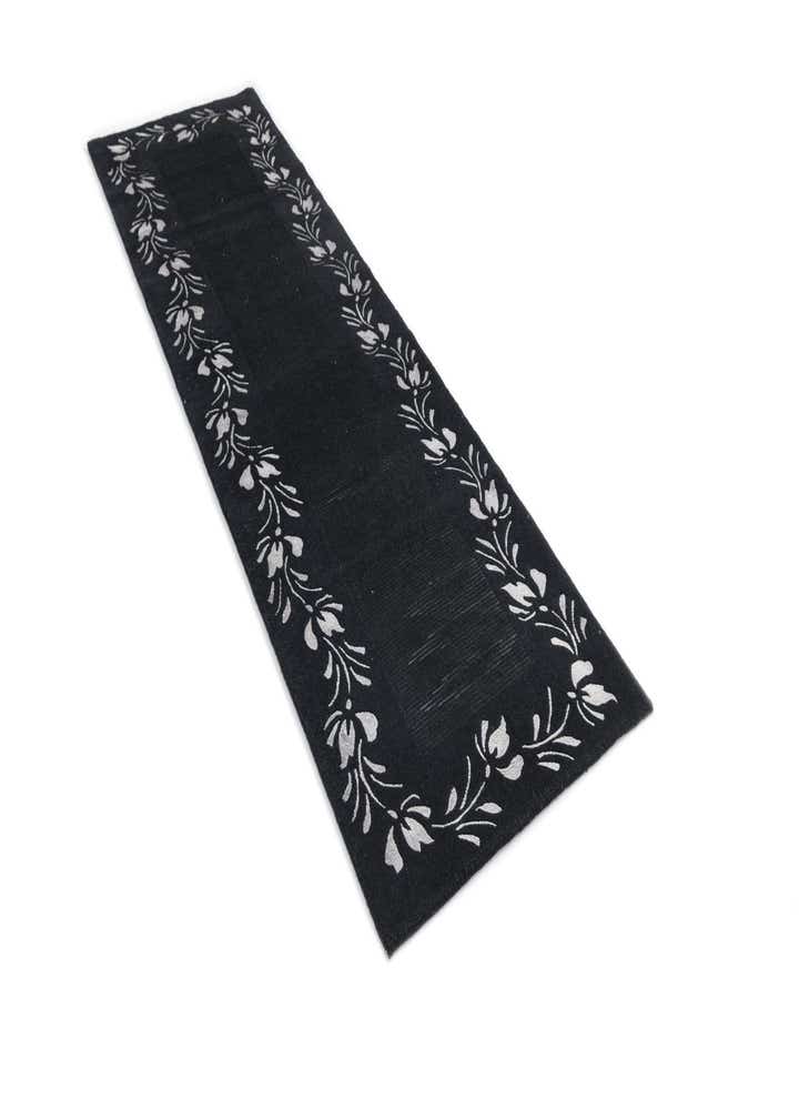 2' 11 x 9' 6 Hand Knotted Darya Wool Runner Rug