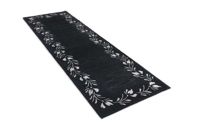 2' 11 x 9' 6 Hand Knotted Darya Wool Runner Rug