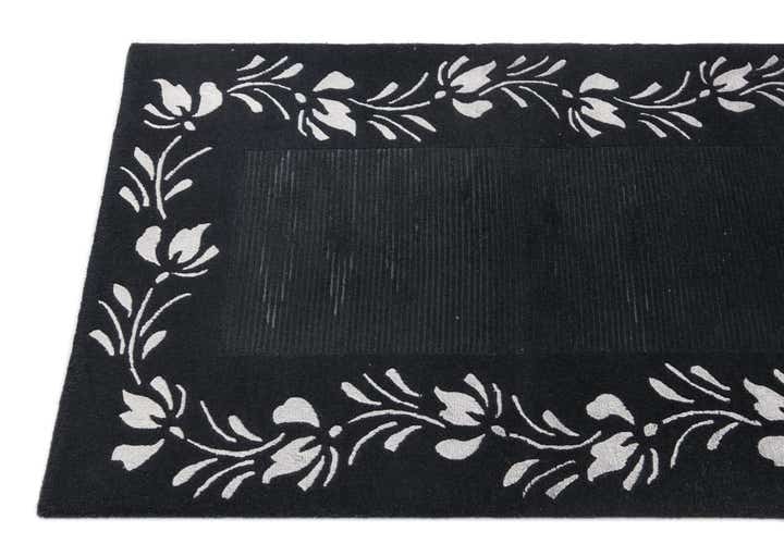 2' 11 x 9' 6 Hand Knotted Darya Wool Runner Rug