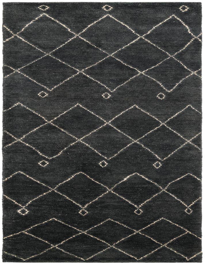 Detail image of 2' 10 x 8' Hand Knotted Darya Wool Runner Rug
