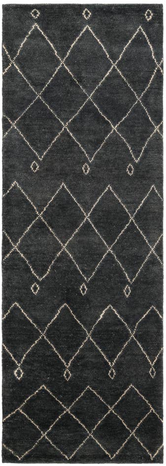 Detail image of 2' 10 x 8' Hand Knotted Darya Wool Runner Rug