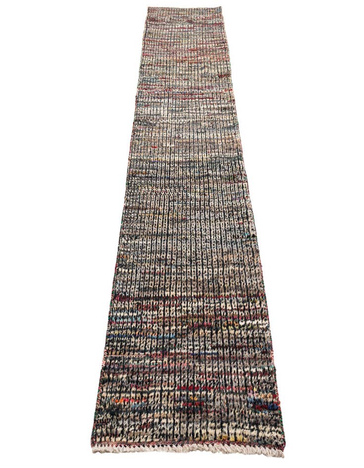 Detail image of 3' x 12' Hand Knotted Darya Wool Runner Rug