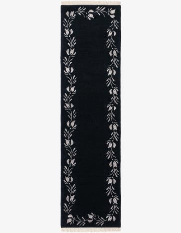 2' 9 x 10' Hand Knotted Darya Wool Runner Rug