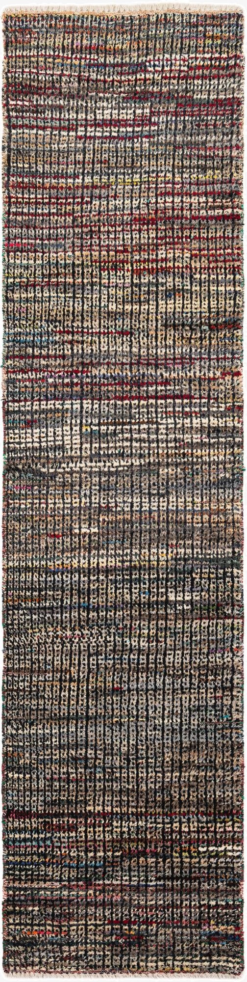 3' x 12'  Hand Knotted Darya Wool Runner Rug