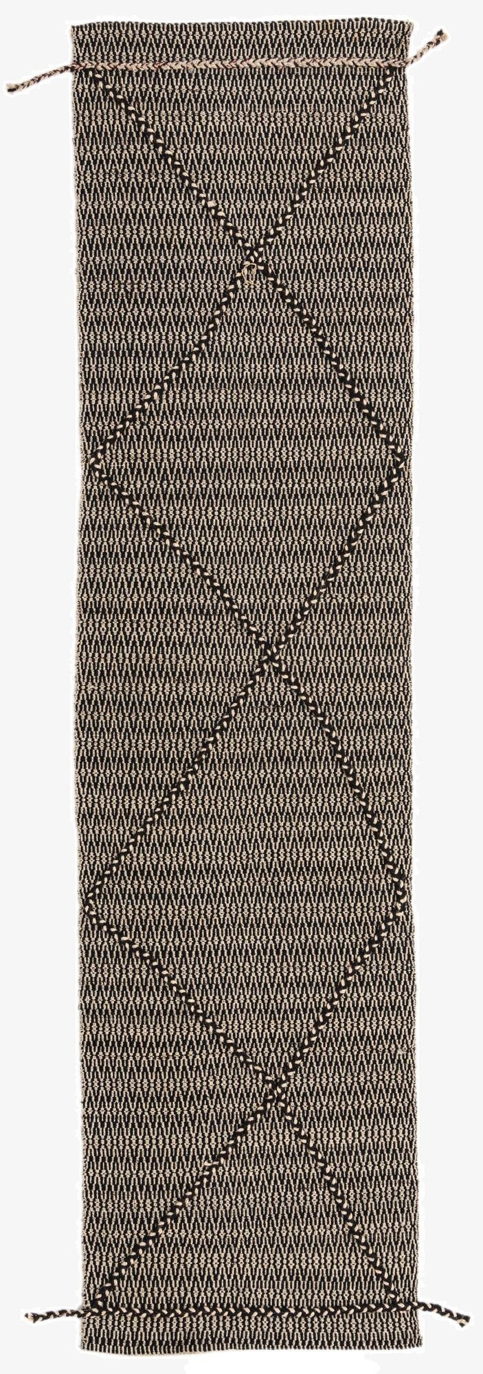 2' 6 x 10'  Hand Knotted Darya Wool Runner Rug