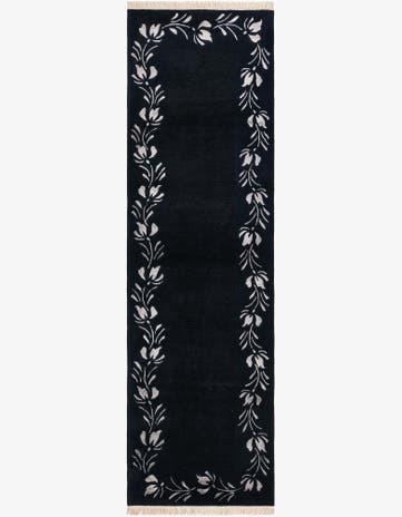 2' 11 x 9' 9 Hand Knotted Darya Wool Runner Rug