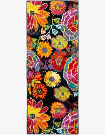 Black Florence Runner Rug