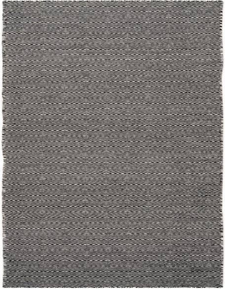 Detail image of 2' 7 x 12' Hand Woven Geo Trellis Flatweave Runner Rug