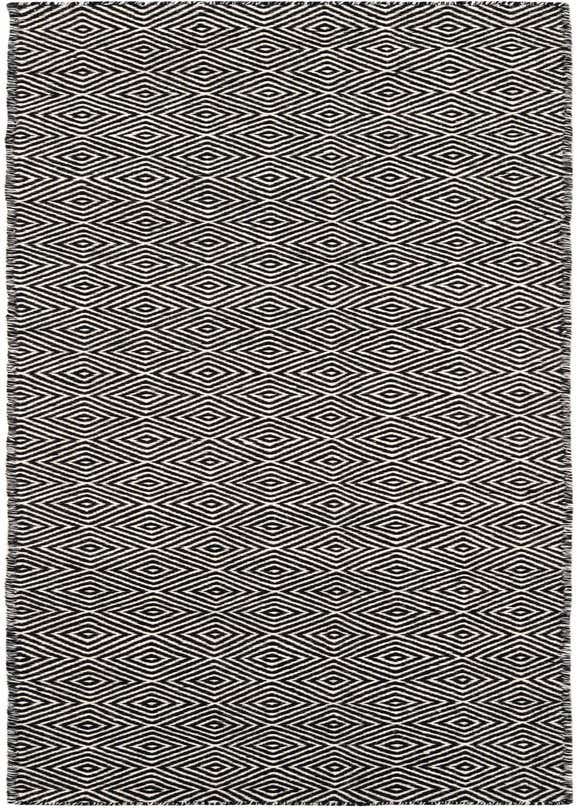 2' x 8' Hand Woven Geo Trellis Flatweave Runner Rug