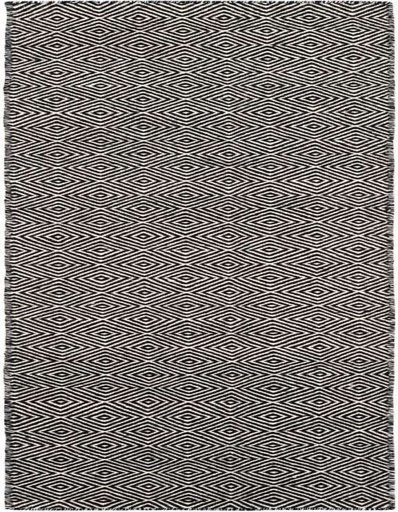 2' x 8' Hand Woven Geo Trellis Flatweave Runner Rug