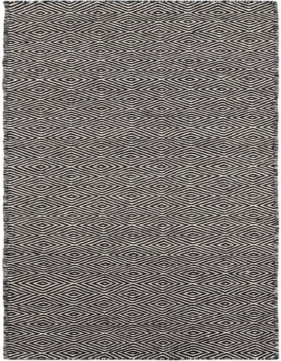 Detail image of 2' x 8' Hand Woven Geo Trellis Flatweave Runner Rug