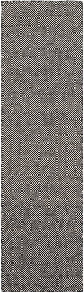 Detail image of 2' x 8' Hand Woven Geo Trellis Flatweave Runner Rug
