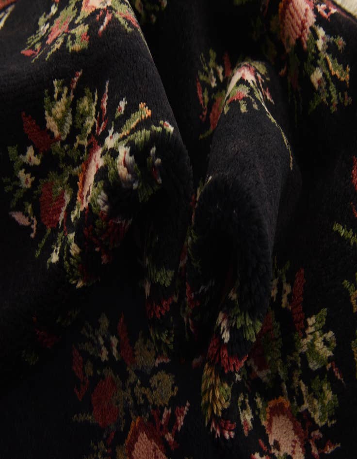 Detail image of 4' x 10' 5  Hand Knotted Hamedan Persian Wool Runner Rug