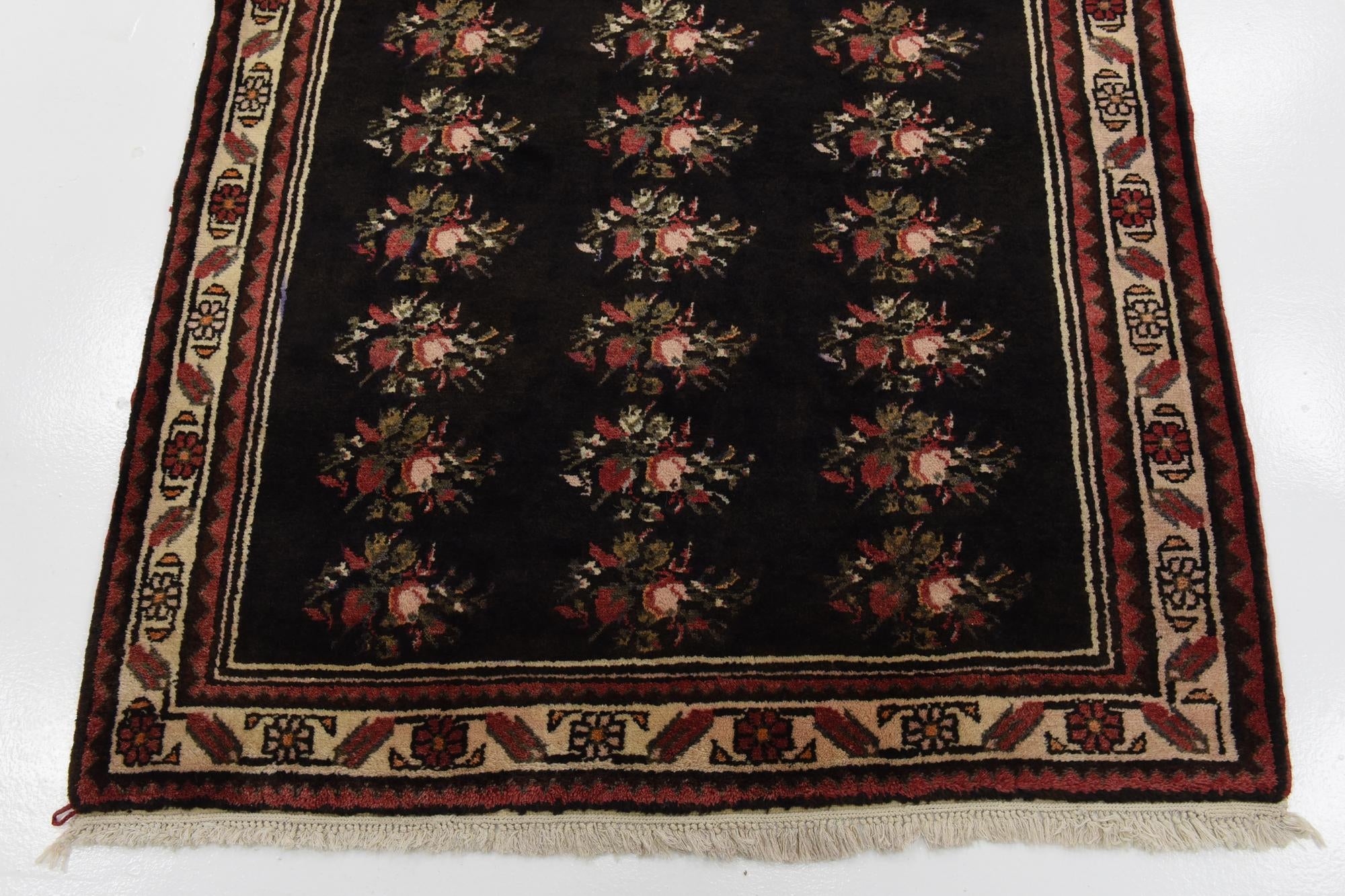 120cm x 320cm anudado a mano Hamedan Alfombra Persa Lana Pasillera
