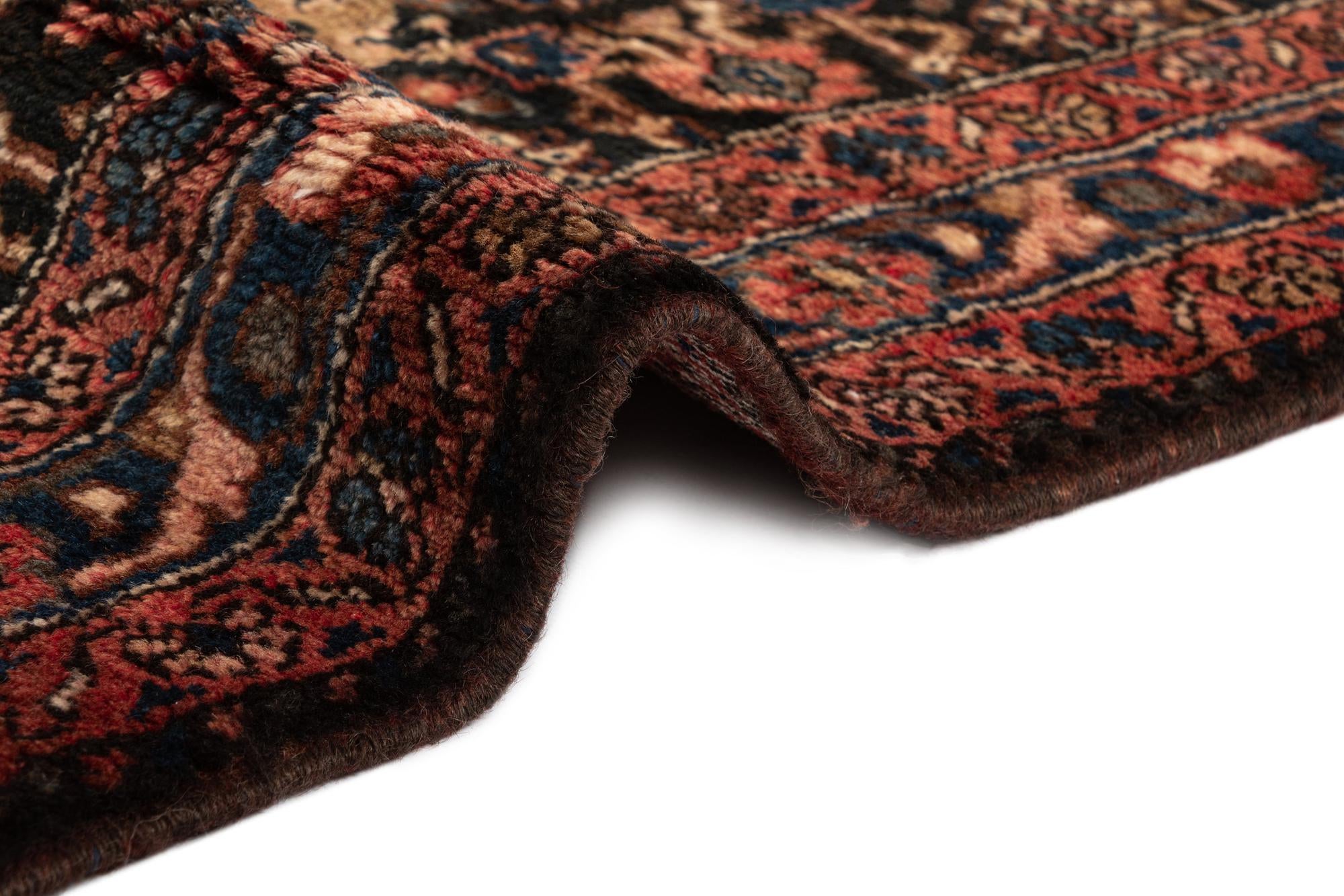 3' 5 x 13' 7 Hamedan Wool Runner Rug