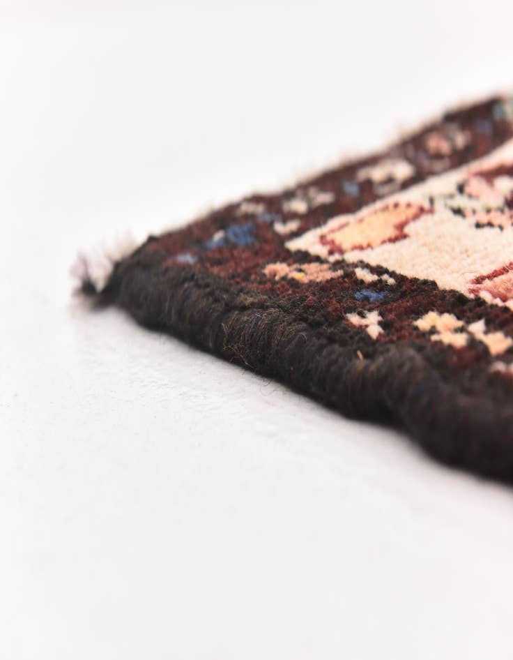 Detail image of 4' 5 x 9' 5  Hand Knotted Hamedan Persian Wool Runner Rug