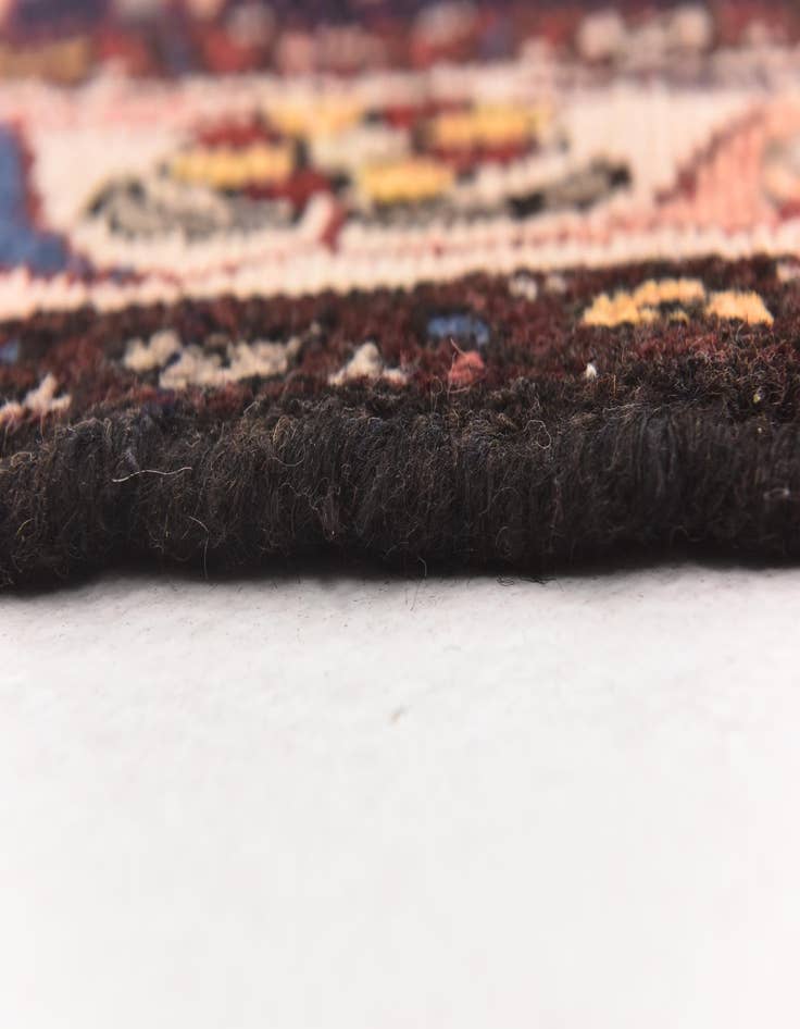 Detail image of 4' 5 x 9' 5  Hand Knotted Hamedan Persian Wool Runner Rug