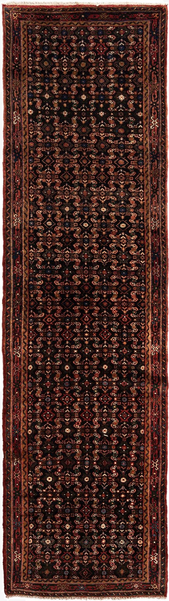 3' 6 x 13' 1 Hamedan Wool Runner Rug
