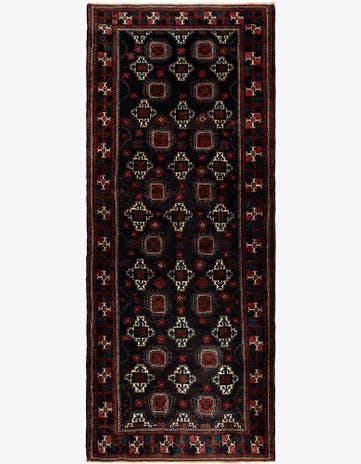 3' 10 x 9' 3 Hamedan Wool Runner Rug