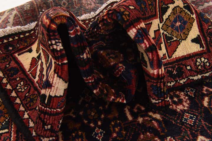 3' 7 x 10' 2 Hand Knotted Hossainabad Persian Wool Runner Rug