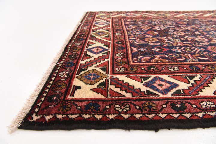 3' 7 x 10' 2 Hand Knotted Hossainabad Persian Wool Runner Rug