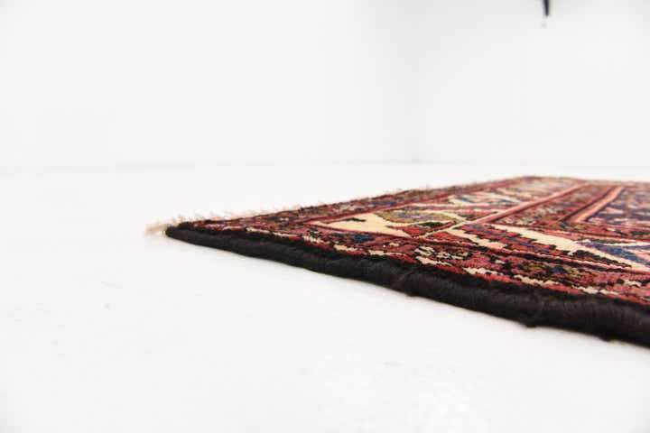 3' 7 x 10' 2 Hand Knotted Hossainabad Persian Wool Runner Rug