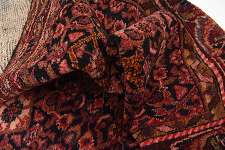 3' 5 x 11' 10 Hand Knotted Hossainabad Persian Wool Runner Rug