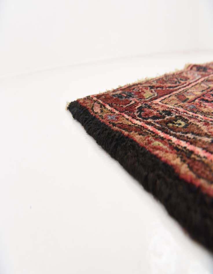Detail image of 3' 5 x 11' 10 Hand Knotted Hossainabad Persian Wool Runner Rug