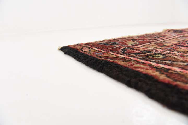 3' 5 x 11' 10 Hand Knotted Hossainabad Persian Wool Runner Rug